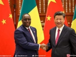 Le président sénégalais Macky Sall rencontre son homologue chinois Xi Jinping