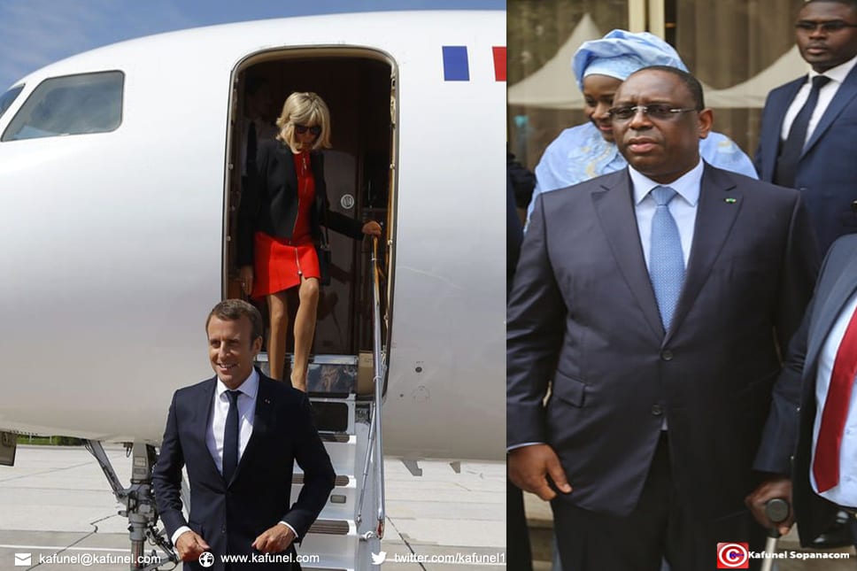 Aéroport de Dakar : Macron est arrivé