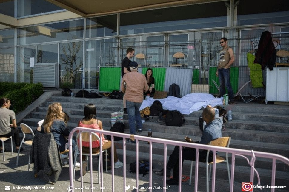 Blocage de la faculté de Nanterre, le 18 avril 2018