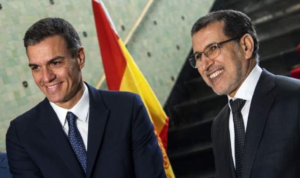 Le Premier ministre marocain Saad Eddine el-Othmani en compagnie de son homologue espagnol Pedro Sanchez à Rabat Le Premier ministre marocain Saad Eddine el-Othmani en compagnie de son homologue espagnol Pedro Sanchez à Rabat