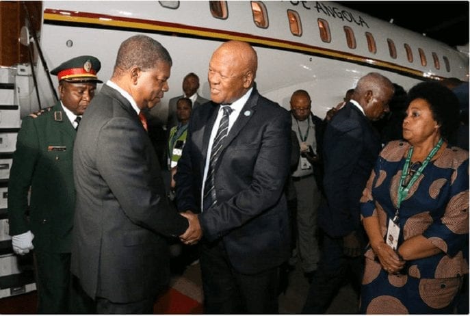 LE PRÉSIDENT DE LA RÉPUBLIQUE D'ANGOLA EST À PRETORIA