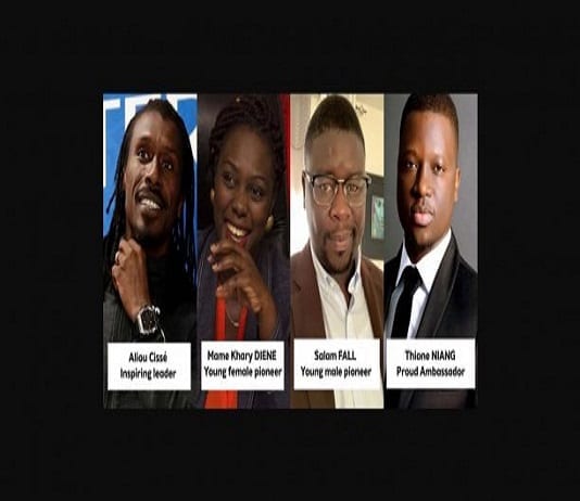 Distinctions d'honneur de 50 jeunes qui font bouger le Sénégal "50 jeunes qui font bouger le Sénégal" : Aliou Cissé, Mame Khary Diène, Salam Fall et Thione Niang reçoivent des distinctions d'honneur d'Intelligences Magazine