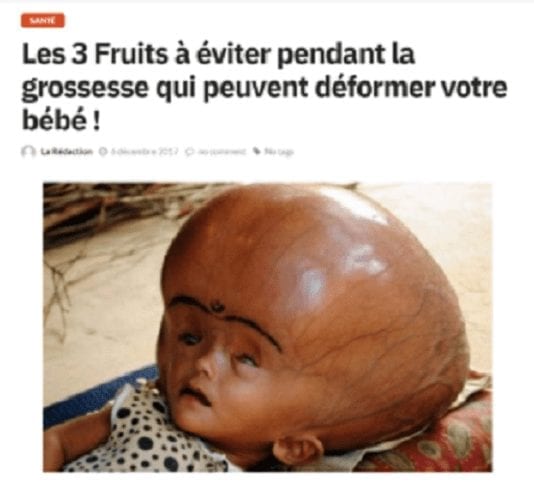 Capture d’écran de l’article de bella.cm