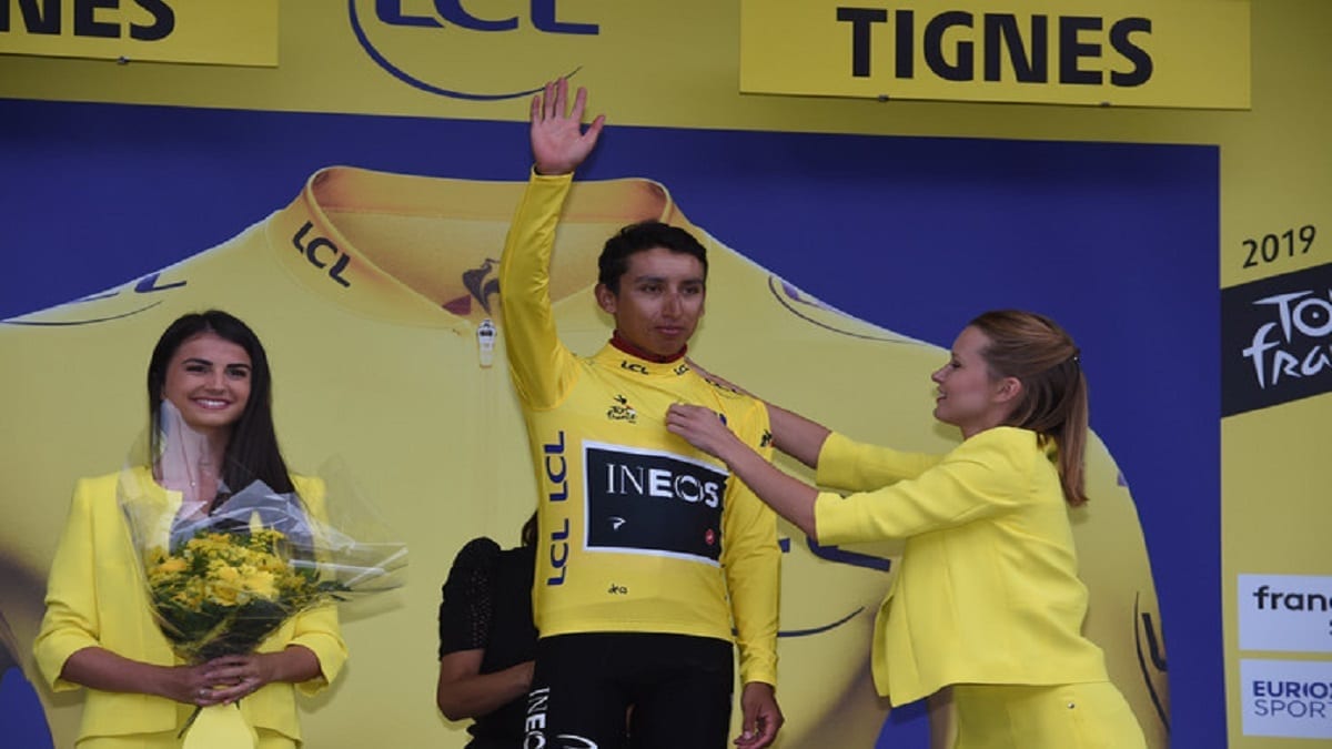 Egan Bernal, désormais en jaune © Photo News Egan Bernal, désormais en jaune © Photo News