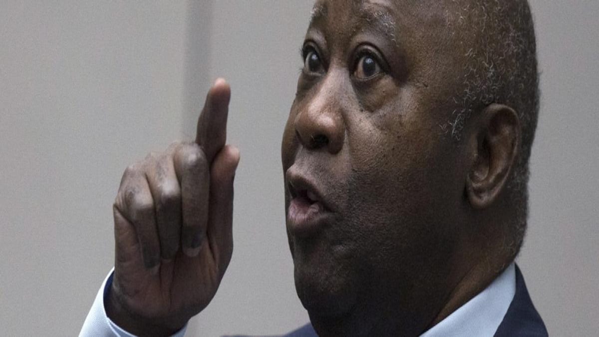 Laurent Gbagbo, ancien president ivoirien L'ancien président ivoirien Laurent Gbagbo à la Cour pénale internationale (La Haye), le 15 janvier 2019, date à laquelle il a été acquitté par le tribunal international. (PETER DEJONG / ANP)