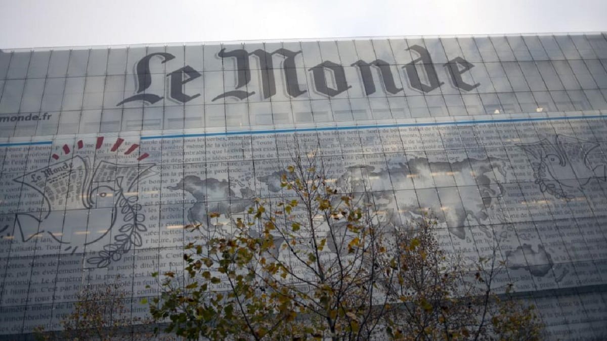Le siège du journal français «Le Monde» à Paris. Le siège du journal français «Le Monde» à Paris.