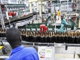 Une usine des Brasseries ivoiriennes du groupe Castel, à Abidjan, en mars 2013. © Olivier pour JA