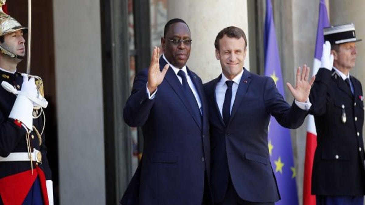 macky sall, président du sénégal Le président sénégalais Macky Sall et son homologue français Emmanuel Macron, à l'Élysée le 15 mai 2019. © Francois Mori/AP/SIPA