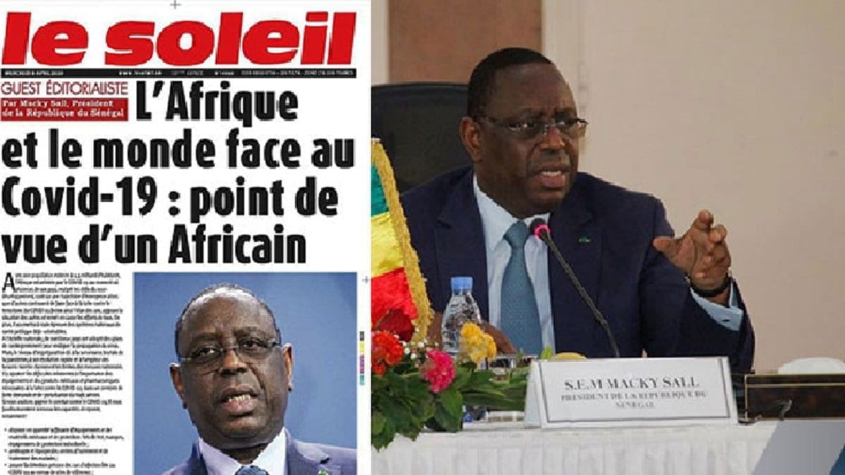 Covid-19 Le Président Macky Sall plaide pour l’avènement d'un nouvel ordre mondial Covid-19 Le Président Macky Sall plaide pour l’avènement d'un nouvel ordre mondial