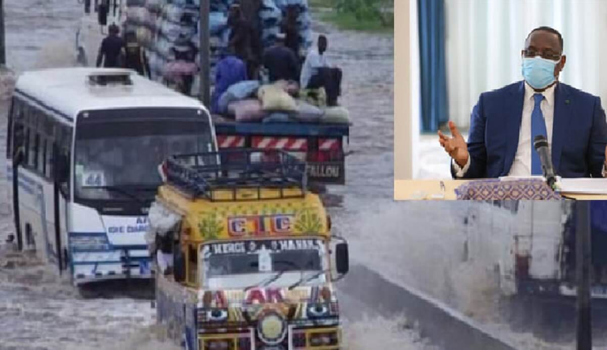 Macky Sall annonce la poursuite du Plan Décennal de lutte contre les inondations Macky Sall annonce la poursuite du Plan Décennal de lutte contre les inondations