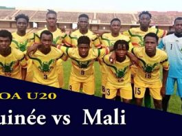Guinée vs Mali Tournoi UFOA U20 zone A