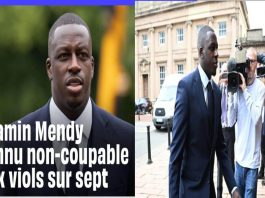 footballeur Benjamin Mendy déclaré non-coupable de six viols ok