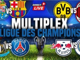 Multiplex 2eme journée Ligue Des Champions Porto - Barcelone, Newcastle - PSG, Dortmund - Milan, Leipzig - City 0