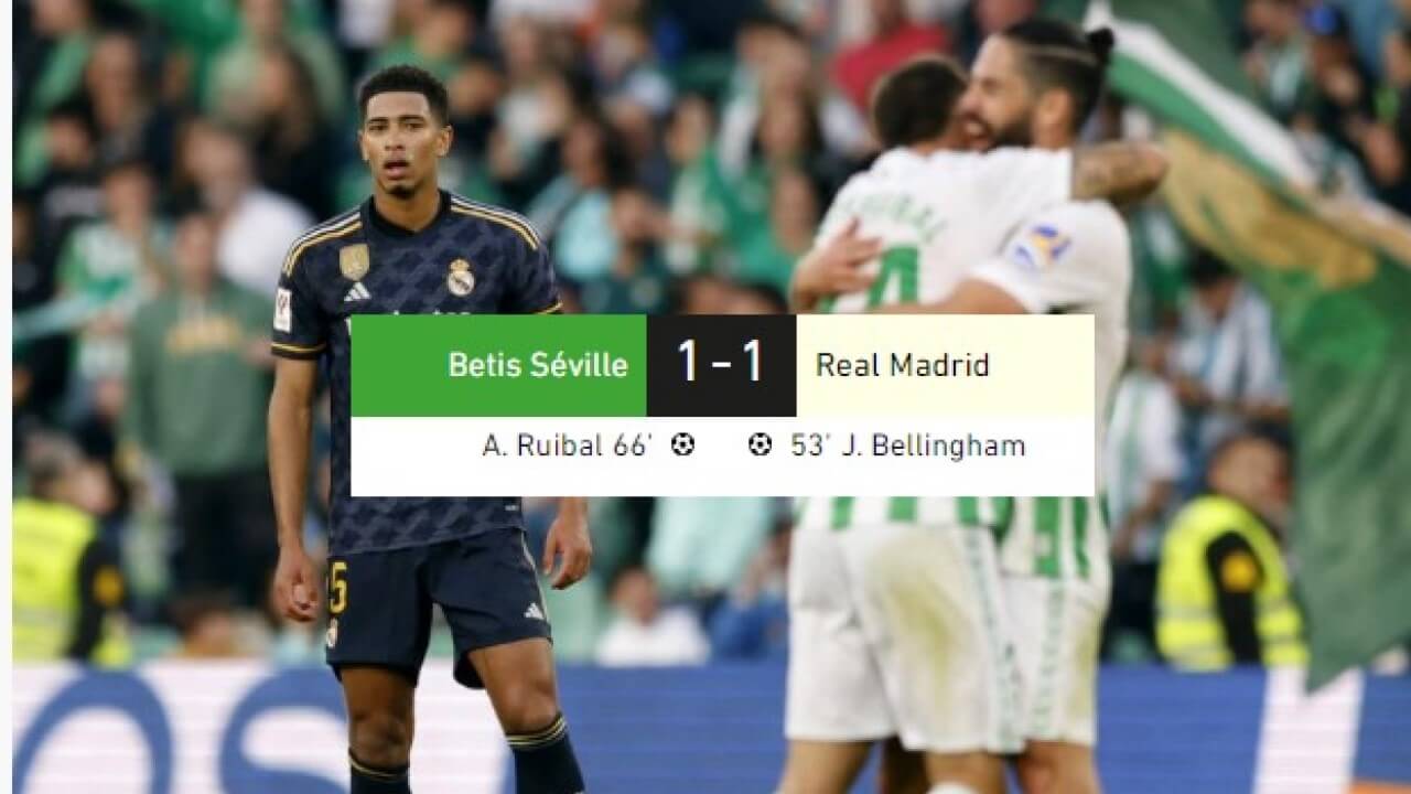 Betis Séville - Real Madrid en direct - Liga 2023-2024 Betis Séville - Real Madrid en direct - Liga 2023-2024