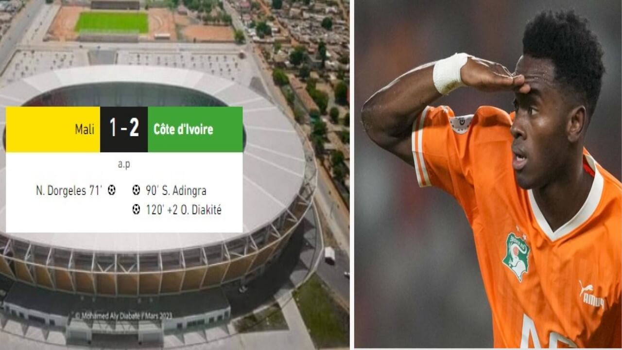 Quarts de finale Mali 1-2 Côte d'Ivoire en direct, CAN 2024 kafunel OK