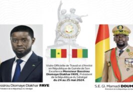 Communiqué conjoint du 25 mai 2024 à l’occasion de la visite d’amitié du Président de la République, Son Excellence Monsieur Bassirou Diomaye FAYE à Conakry