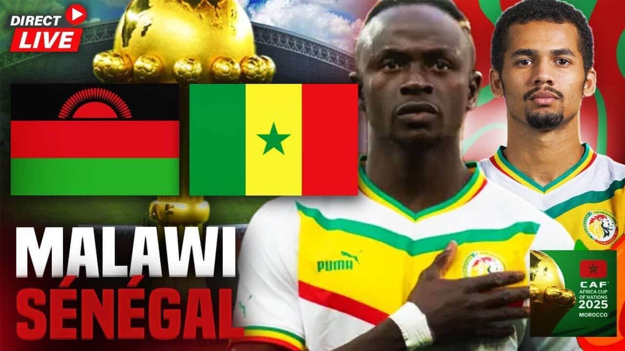 Qualification Can 2025 Match Malawi - Senegal Live 🔥🇸🇳Les Lions Jouent Leur Qualif!