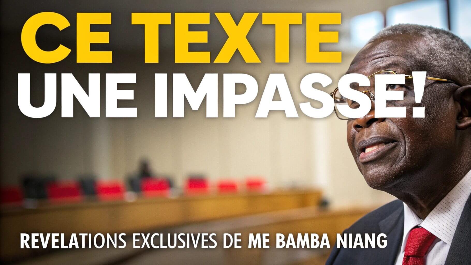 Maître Bamba Niang LÂCHE des révélations CHOC sur le code de la ...