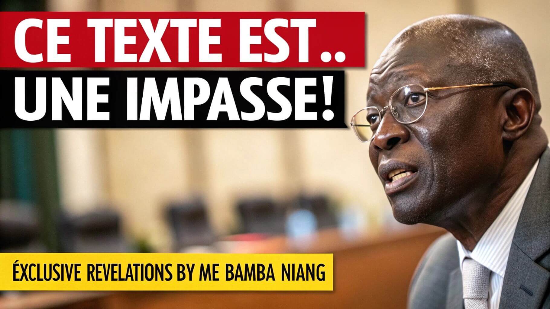 MaÃ®tre Bamba Niang LÃ‚CHE des rÃ©vÃ©lations CHOC sur le code de la ...