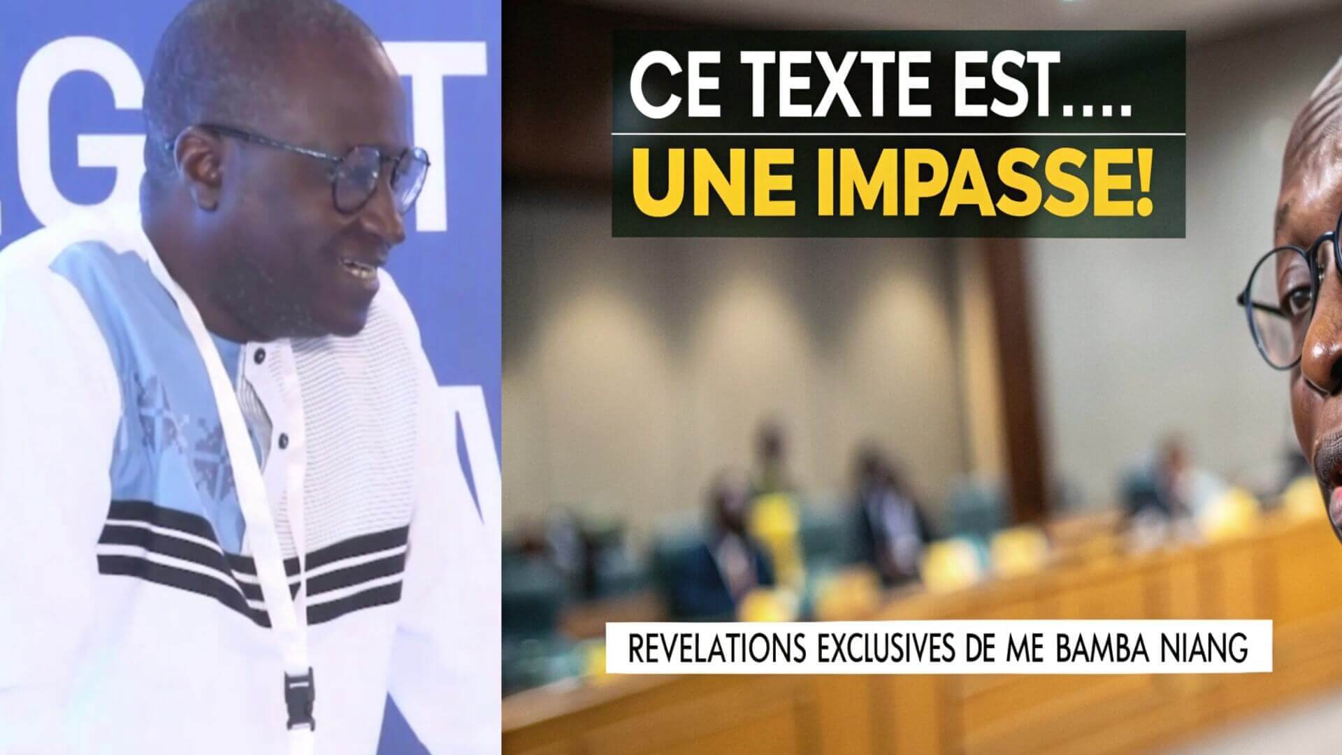 Maître Bamba Niang LÂCHE des révélations CHOC sur le code de la ...